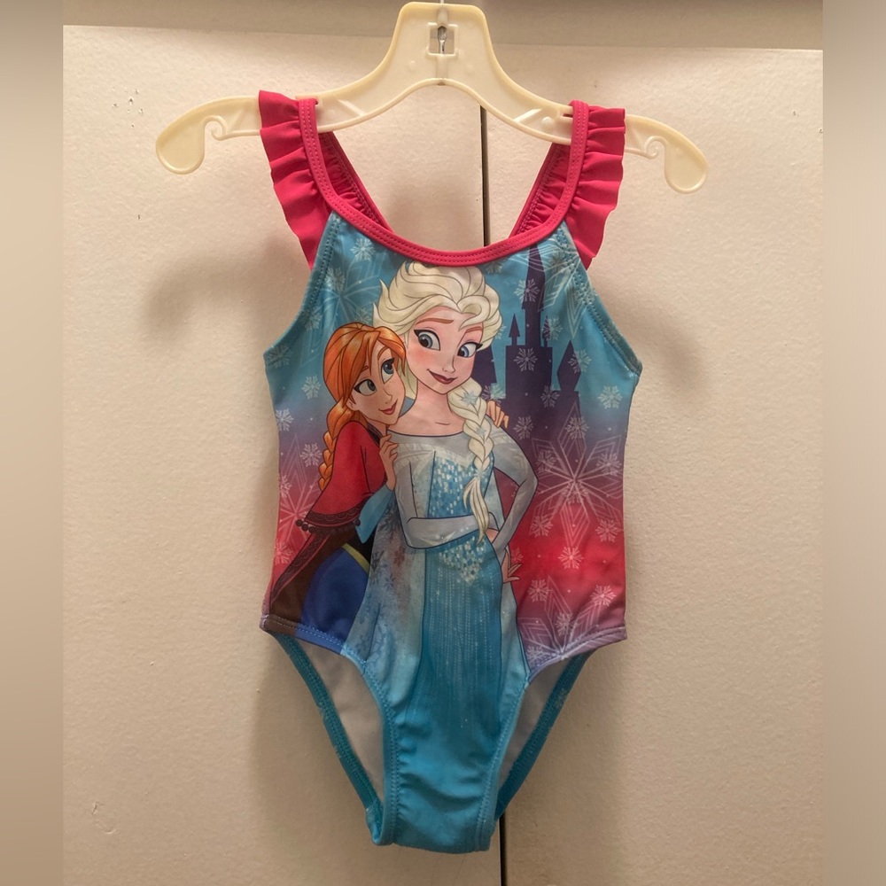 Elsa and Ana toddler bathing suit